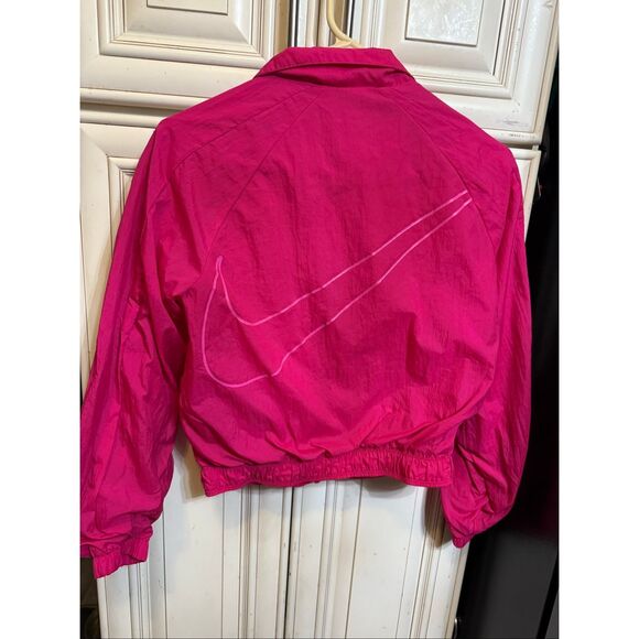 Nike Sportswear Girls Woven Full Zip Lightweight Track Jacket Pink Size Large - Picture 5 of 7